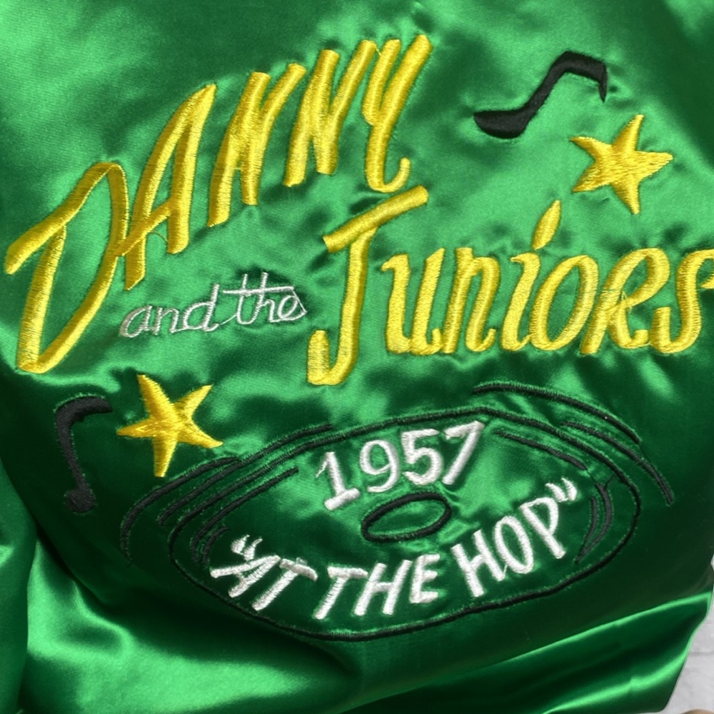 Danny and the Juniors vintage satin embroidered bomber jacket - Picture 6 of 12